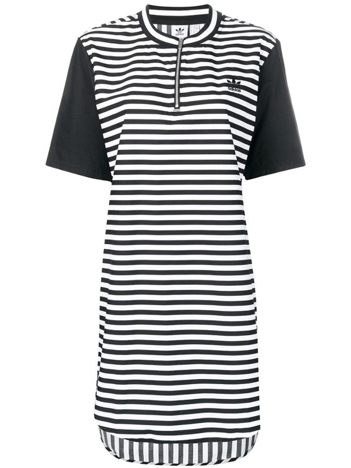 Adidas Short Striped Dress - Black