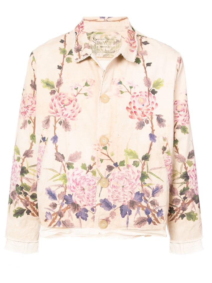 By Walid Floral Shirt Jacket - Brown