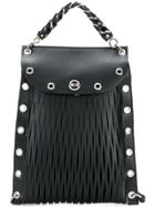 Sonia Rykiel Laser Cut Studded Backpack - Black