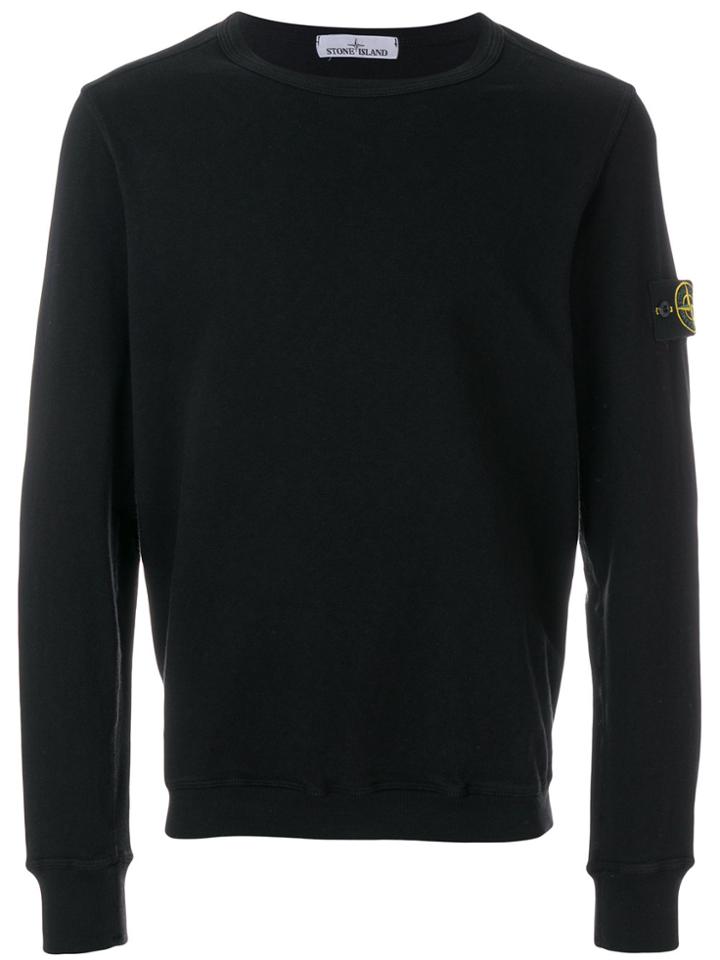 Stone Island Classic Fitted Sweater - Black