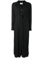 Libertine-libertine 'effect' Maxi Shirt Dress, Women's, Size: Small, Black, Viscose