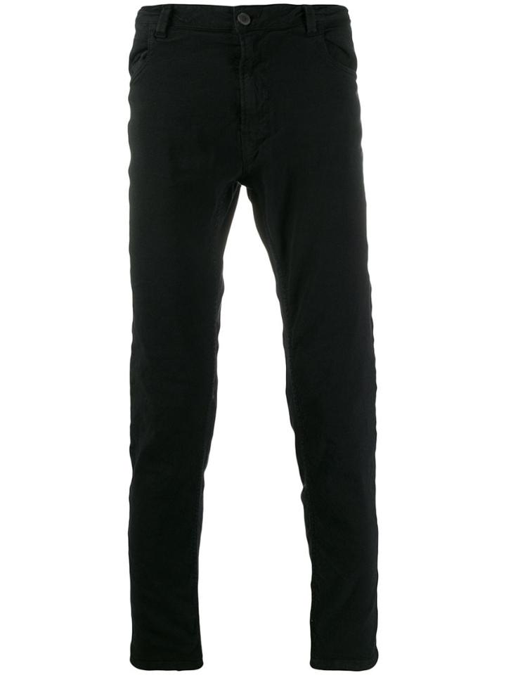 Poème Bohémien Creased Effect Trousers - Black