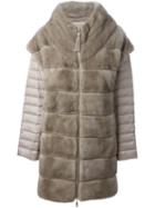 Liska Layered Padded Fur Coat