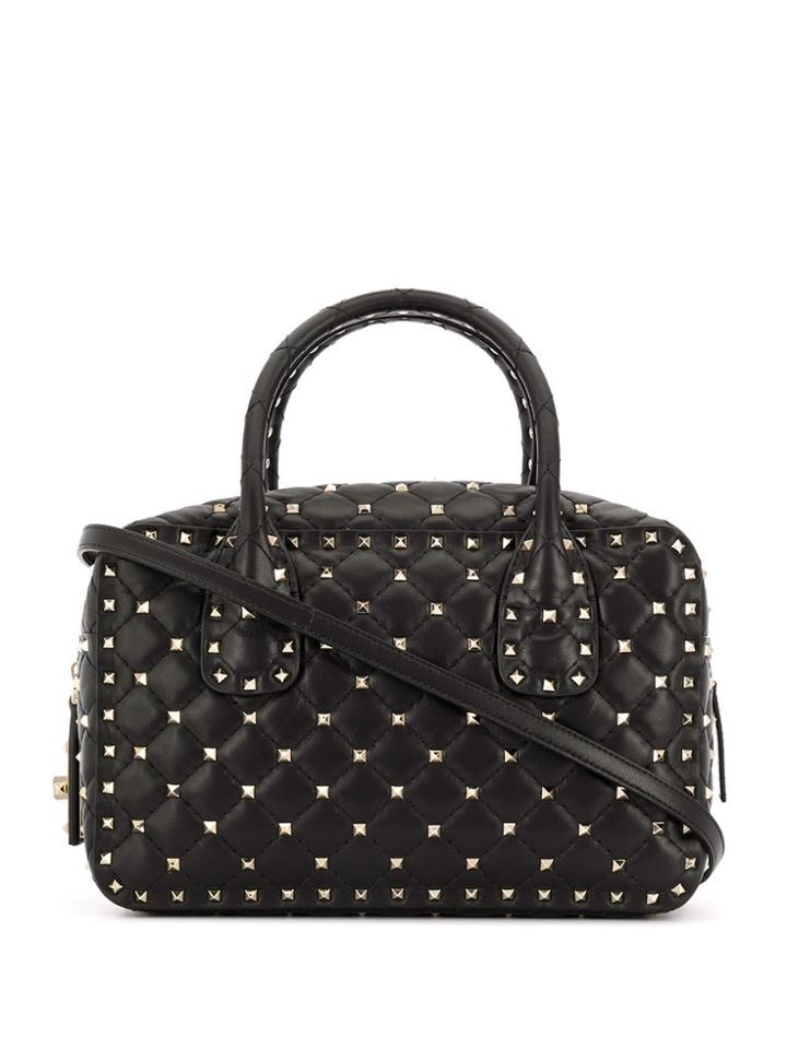 Valentino Rockstud Top Handle Bag - Black
