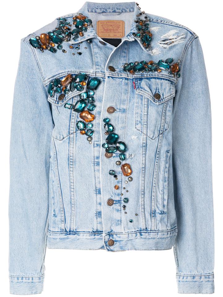 Tiger In The Rain Denim Jacket - Blue