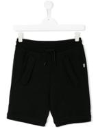 Karl Lagerfeld Kids Teen Drawstring-waist Track Shorts - Black