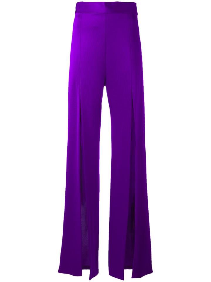 Balmain Thigh Split Trousers - Pink & Purple