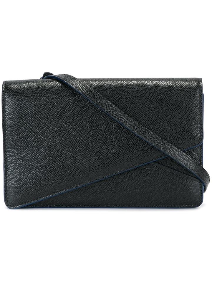 Valextra Clasp Closure Cross Body Bag