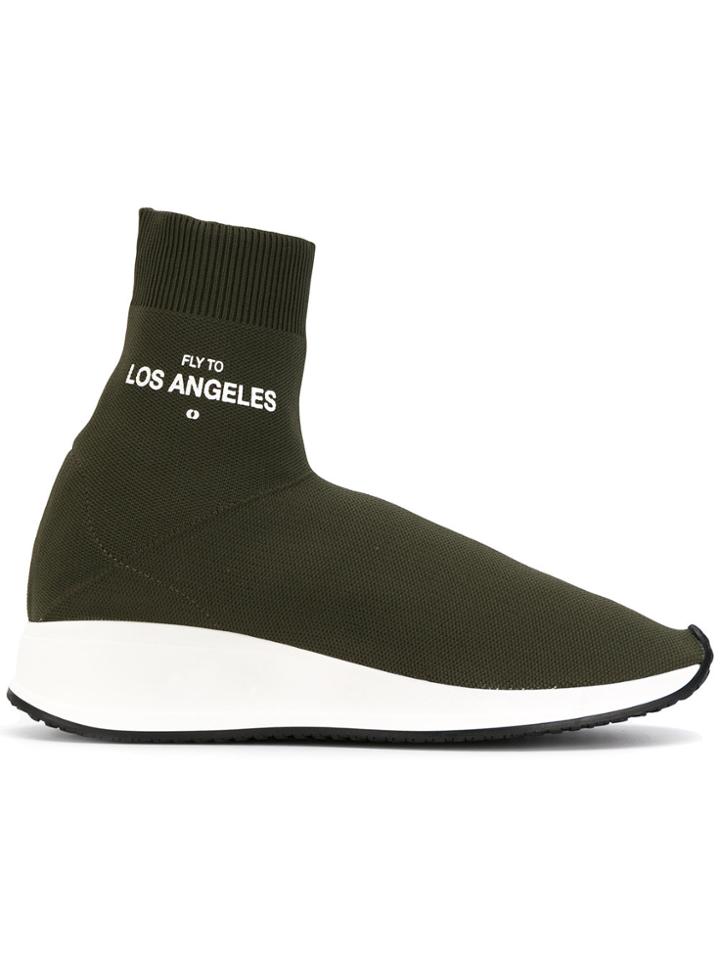 Joshua Sanders Sock Style Trainers - Green