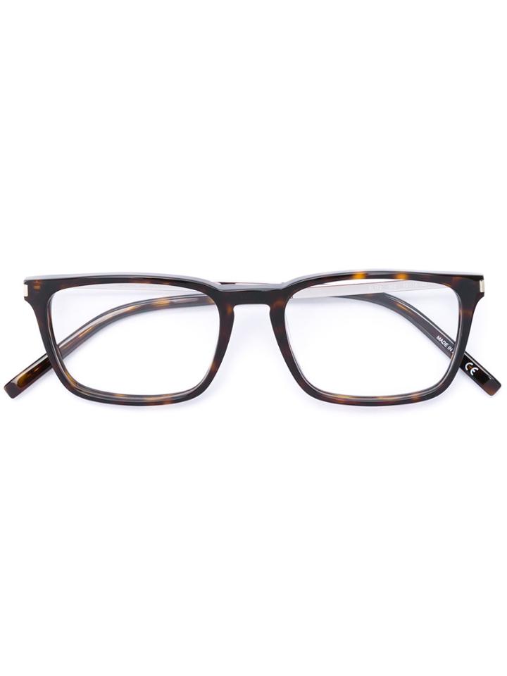 Saint Laurent Eyewear Squared Glasses - Black