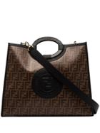 Fendi Medium Ff Runaway Tote - Brown