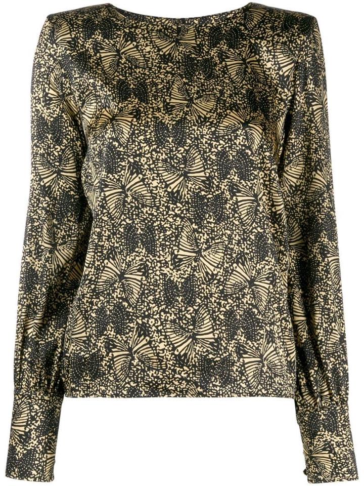 Federica Tosi Abstract Print Blouse - Black