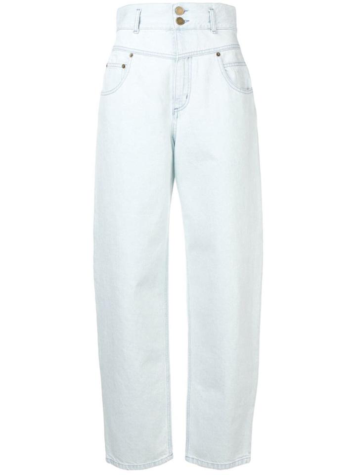 Alberta Ferretti High-waist Boyfriend Jeans - Blue