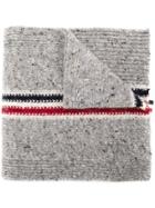Thom Browne Striped Long Scarf - Grey