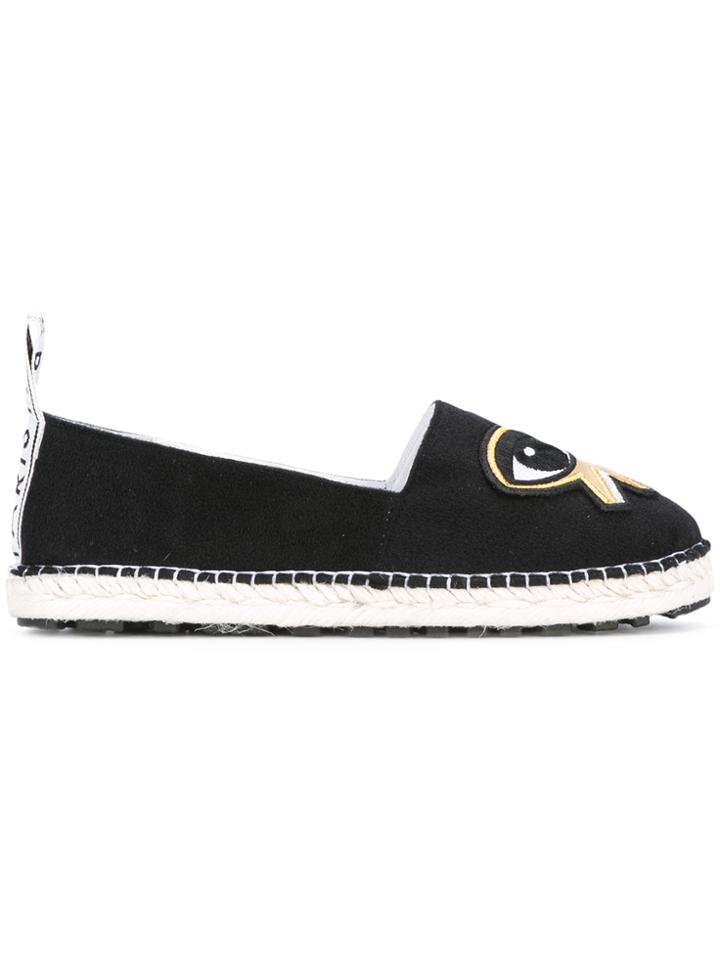 Kenzo K-patch Espadrilles - Black