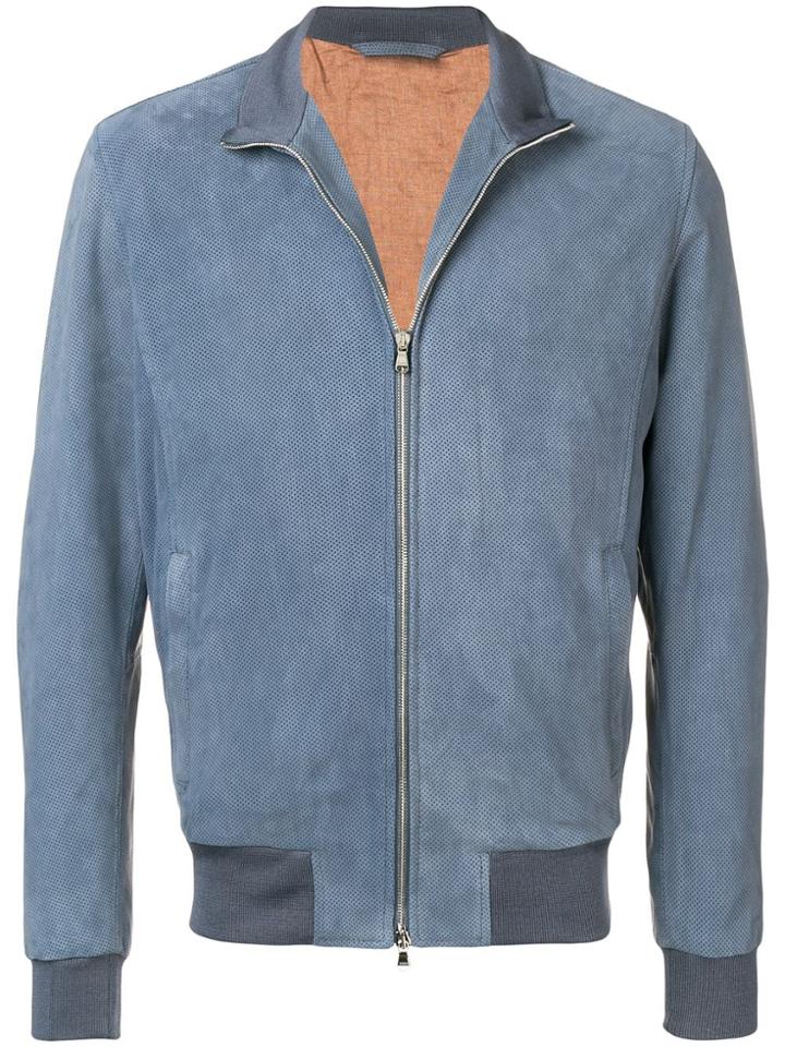 Barba Bomber Jacket - Blue