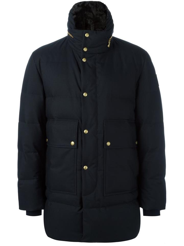 Moncler Gamme Bleu High Neck Buttoned Jacket