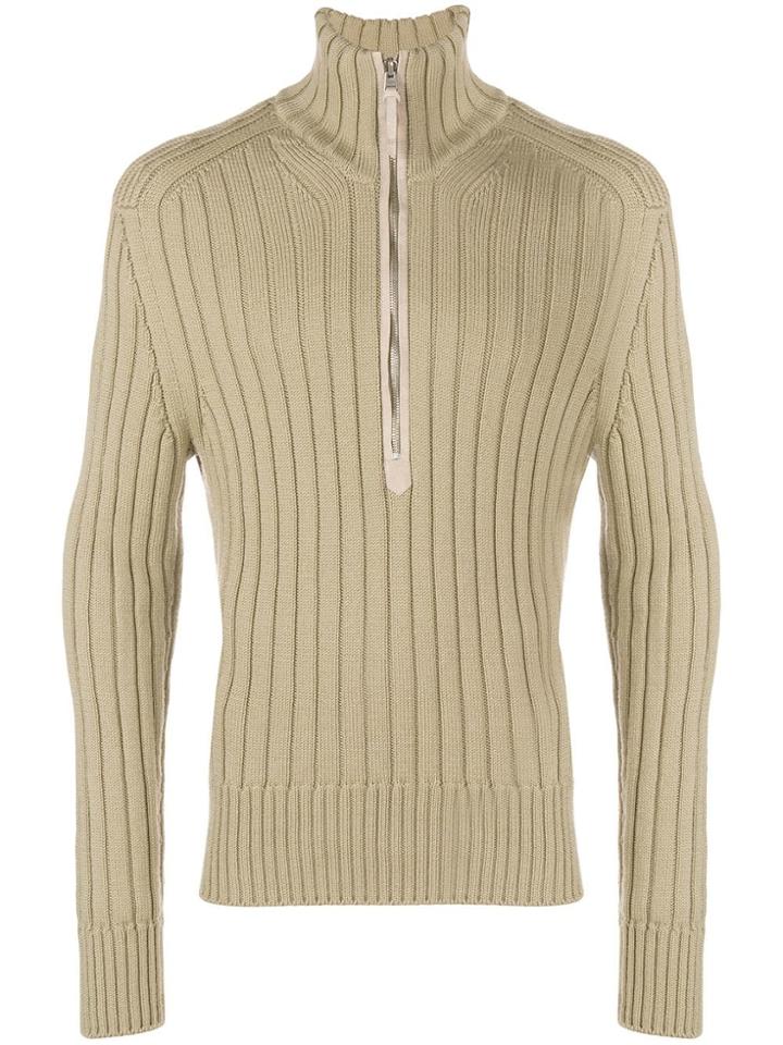 Tom Ford Half-zip Sweater - Nude & Neutrals