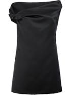 Balenciaga Off-shoulder Dress, Women's, Size: 38, Black, Polyester/cupro