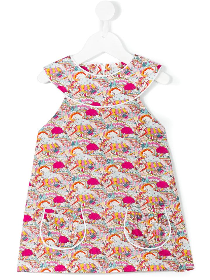 Cashmirino - Floral Sleeveless Dress - Kids - Cotton - 6 Yrs
