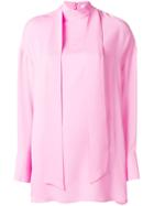 Valentino Pussy-bow Blouse - Pink