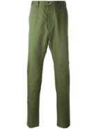 Vivienne Westwood Man Rear Patch Chinos, Men's, Size: 52, Green, Cotton