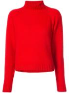 The Elder Statesman Highland Cropped Jumper - Red