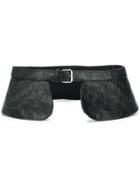 Misbhv Logo Embossed Belt - Black