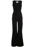 Frame Denim Fit And Flare Jumpsuit - Black