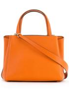 Valextra - Triennale Bag Small - Women - Calf Leather - One Size, Yellow/orange, Calf Leather