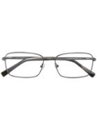 Ermenegildo Zegna Square Frame Glasses, Grey, Acetate/metal
