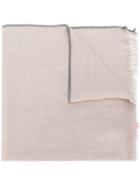 Brunello Cucinelli - Cashmere Tassled Scarf - Men - Silk/cashmere - One Size, Nude/neutrals, Silk/cashmere