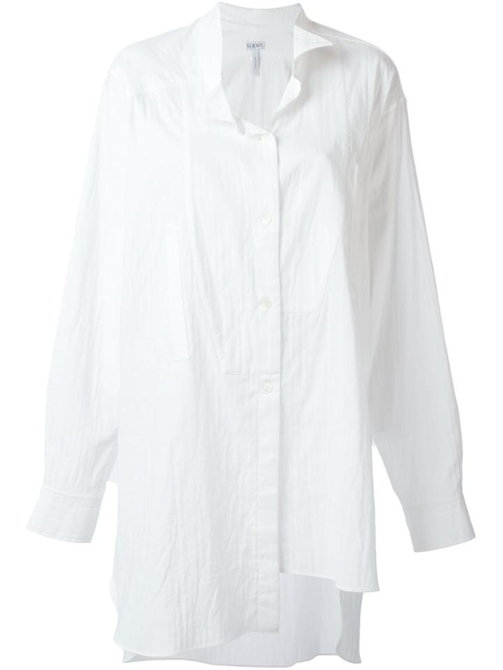 Loewe Long Asymmetric Shirt - White