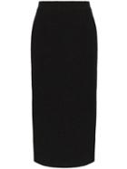 Alessandra Rich High-waisted Pencil Skirt - Black