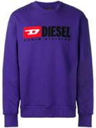 Diesel S-crew-division Sweatshirt - Purple