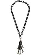 Maiyet Multi Baby Fish Long Necklace, Women's, Black, Gold Plated Brass/buffalo Horn