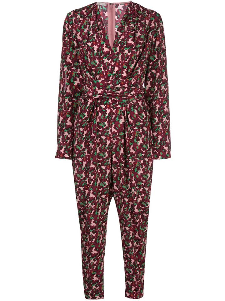 Stella Mccartney Floral Tie-waist Jumpsuit - Multicolour