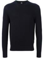 Ps By Paul Smith Crew Neck Sweatshirt, Men's, Size: Small, Black, Cotton/nylon/spandex/elastane