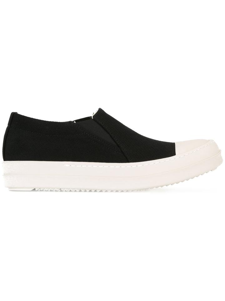 Rick Owens Drkshdw Platform Boat Sneakers - Black
