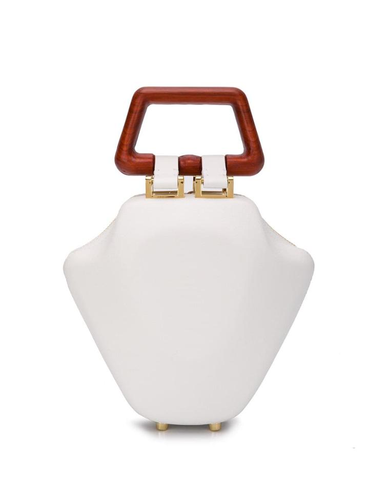 Sabry Marouf Mini Tote Bag - White