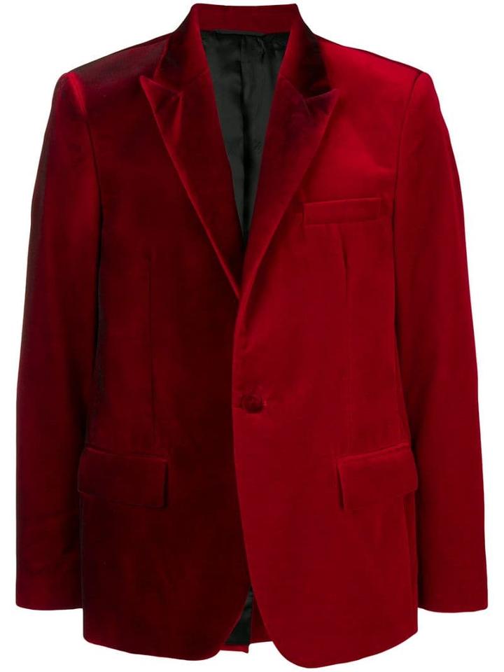Golden Goose Two-tone Velvet Blazer - Red