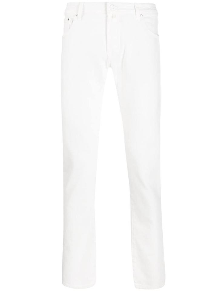 Jacob Cohen Pocket Square Slim-fit Jeans - White