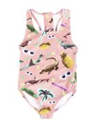 Stella Mccartney Kids Printed Swimsuit, Girl's, Size: 8 Yrs, Pink/purple