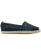 Tommy Hilfiger Logo Embroidered Espadrilles - Blue