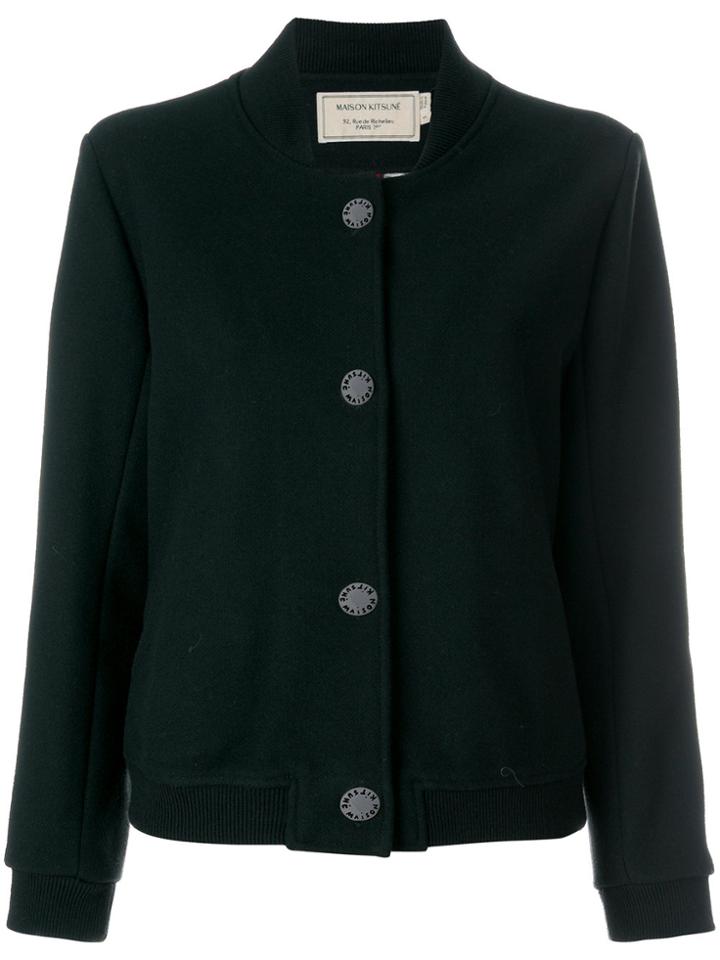 Maison Kitsuné Soft Buttoned Jacket - Black