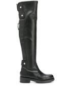 Albano Knee-length Boots - Black