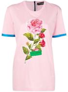 Dolce & Gabbana Rose Print T-shirt - Pink