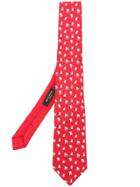 Etro Elephant Patterned Tie - Red