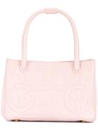Chanel Vintage Triple Cc Logo Handbag - Pink & Purple