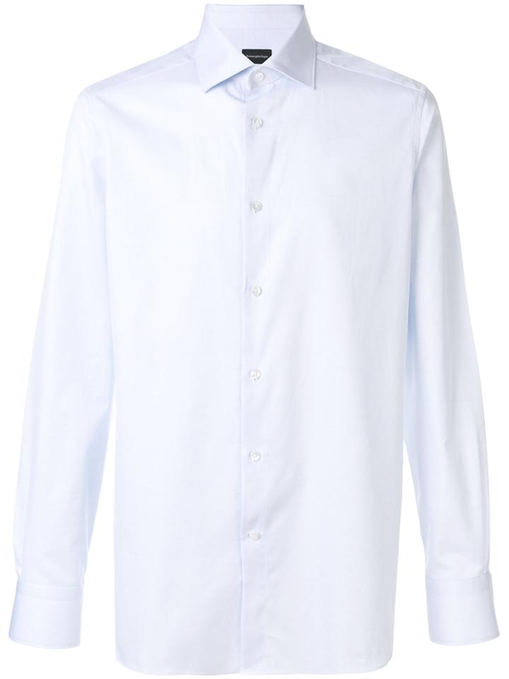 Ermenegildo Zegna Long-sleeve Fitted Shirt - Blue